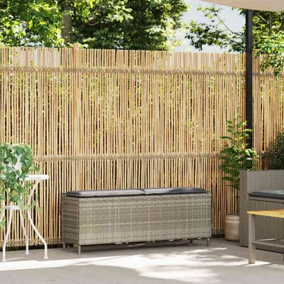 Immagine prodotto di Panca da Giardino con Cuscino 110x30x40,5 cm in Polyrattan