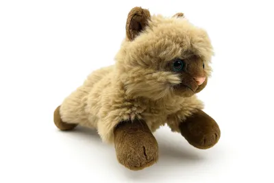 Produktbild von Plüschtier Katze 23 cm Braun liegend – Weiches Kuscheltier aus Plüsch