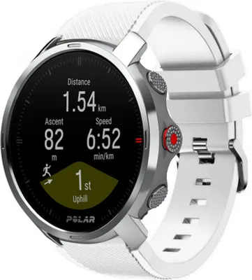 Produktbild von Strap-it Polar Grit X Twill Silikonarmband (Weiß)