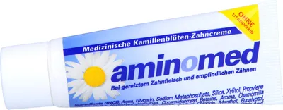 Immagine prodotto di Aminomed dentifricio ai fiori di camomilla senza biossido di titanio 15 ml