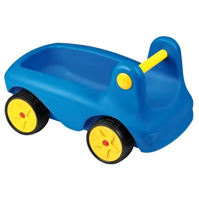Produktbild von Blaues Kinderfahrzeug mit Fußantrieb, 62x39x36 cm, belastbar bis 100 kg, ab 24 Monaten