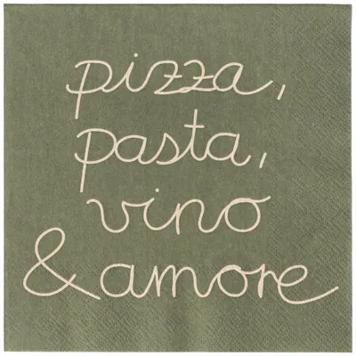 Produktbild von Räder Design Serviette Pizza, Pasta, Vino & Amore (20-teilig)