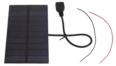 Obrázek produktu pro 1,5 W 5 V monokrystalický křemíkový solární modul pro kutily s rozhraním USB, flexibilní mini panel