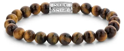 Image de Bracelet tendance avec des pierres d'œil de tigre