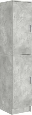 A tall, narrow cabinet with two doors, presented against a light gray background.