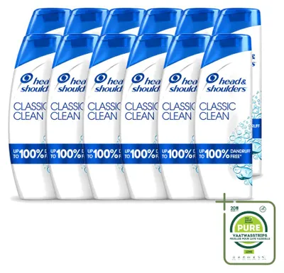 Obrázok produktu pre 12 kusov šampónu Head & Shoulders Classic Clean - 400 ml - veľké balenie
