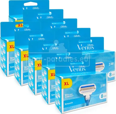 Obrázok produktu pre Žiletky Gillette Venus Smooth, 8 balení x 10