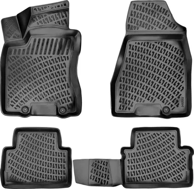 Produktbild von Rizline Gummimatten kompatibel mit Nissan X-Trail 2. Generation (2007 - 2013) Autofußmatten Auto Allwetter