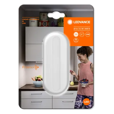 Produktbild von LEDVANCE LINEAR LED Mobile IR USB – Aufladbare LED-Leuchte mit Infrarotsensor Kaltweiß Magnetische Befestigung  aufladbar über USB