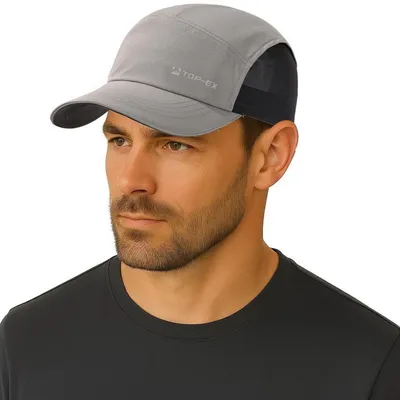 Produktbild von Baseball Cap Herren Damen Atmungsaktiv Mesh Sonnenschutz Sommer Kappe M-L Grau