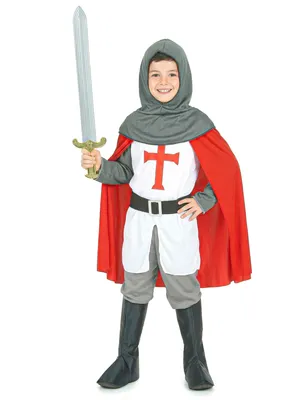 Obrázok produktu pre Stredoveký kostým križiaka pre chlapcov M 7-9 rokov (120-130 cm)