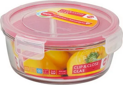 Produktbild von 1x Emsa Frischhaltedose Clip & Close "Glas" Aufbewahrung, Frischhaltedose