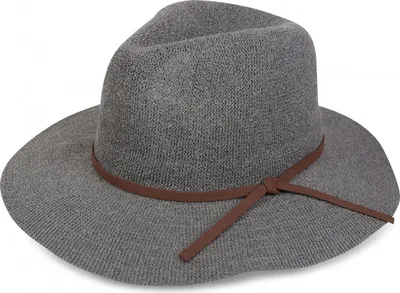 Produktbild von styleBREAKER Bogart Hut, Fedora Knautschhut mit Zierband in Wildleder Optik, Cowboy Hut, Damen 04025009