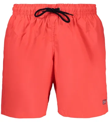 Produktbild von Retro Badehose für Herren in Rot mit Taschen & Kordelzug