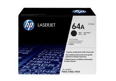 Produktbild von HP CC364A, Laser, Schwarz, Patrone, 20 - 80%, -20 - 40 °C, 391 x 193 x 300 mm
