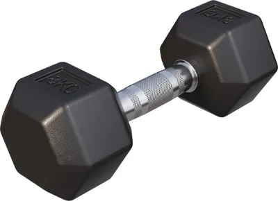 Produktbild von GORILLA SPORTS® Hexagon Kurzhanteln - 8kg Gewichte, Gusseisen Gummiert, Rutschsicher, Griff Gerändelt, Verchromt, Schwarz - Sechseckige Hanteln, Dumbbell, Krafttraining, Fitness