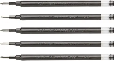 Produktbild von Pilot Gelpen G2 07, schwarze Mine - Set mit 5 Stück