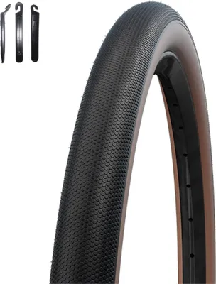 Immagine prodotto di 1 x pneumatico pieghevole Schwalbe TLE E-25 G-One Speed Performance Race Guard Bronze 50-584 ( 27,5 x 2,00 ) incl. leva per pneumatici