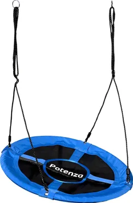 Produktbild von Nestschaukel 100cm, Schaukel Hängeschaukel Familienschaukel für Kinder & Erwachsene I Blau