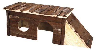 Obrázek produktu pro Karlie Wonderland přírodní domeček Skippy - domečky pro hlodavce - dřevo - příroda - 40x18x16 cm