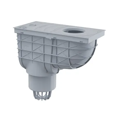 Produktbild von Alcadrain Universal-Regensinkkasten 300×155/110 mm Abgang senkrecht, Grau