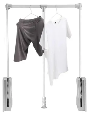 Ausziehbare Kleiderstange, verchromter Stahl, 83-115 cm, 12 kg Belastbarkeit