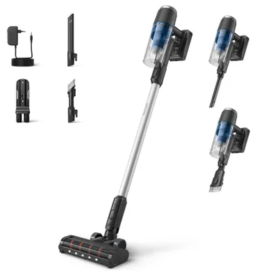 Image de Philips 3000 Series Cordless Stick vacuum cleaner XC3032/01, Up to 60 min, 15 min of Turbo