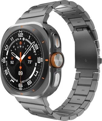 Produktbild von Cazy Uhrenarmband geeignet für Samsung Galaxy Watch Band (Titan) – Smartwatch-Armbänder (+Uhrenkürzungsset) – Universelles Armband geeignet für Samsung Galaxy Watch Ultra (2024 / 2025) - Grau