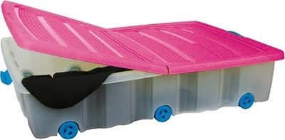 Unterbettkommode mit Rollen XXL  80 x 60 x 17