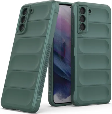 Produktbild von Samsung S21+ 5G Hülle, Weich TPU Silikon Stossfest Anti-rutsch Schutzhülle für Samsung Galaxy S21 Plus 5G Grün