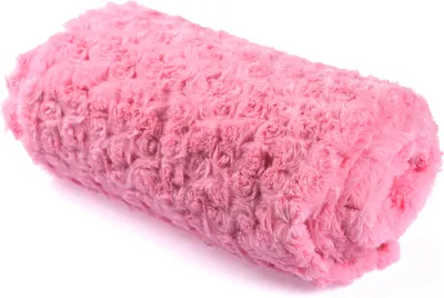 Obrázek produktu pro Minky Roses, plyšový úplet s texturou Swirl, světle růžová 50 x 160 cm