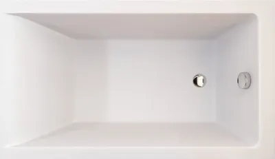 Produktbild von Badewanne Rechteck 120x70 mit AcrylSchürze, Ablaufgarnitur & Füßen GRATIS | Komplettset 4in1 Original Acryl Wanne Siphon | BADLAND CAPRI