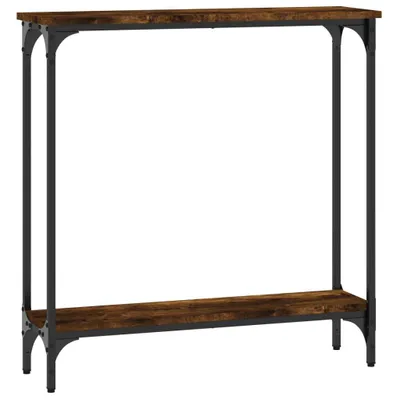 Obrázek produktu pro Konzolový stolek kouřový dub 75x22,5x75 cm materiál na bázi dřeva