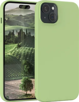 Produktbild von EAZY CASE - TPU Hülle für Apple iPhone 15 Plus, TPU Case stoßfeste Handyhülle, weiches Cover mit Kameraschutz, Silikonhülle in Grün