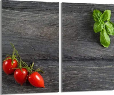 Produktbild von Glas-Herdplattenschutz 2x30x52 Tomaten
