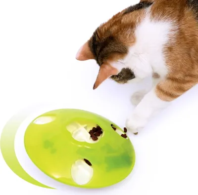 Zdjęcie produktu dla Catit Treat Spinner | Bączek na przysmaki dla kota | 18.5 x 18.5 x 8 cm