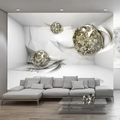 Produktbild von Fototapete selbstklebend Abstrakt 3d Effekt 392x280 cm Tapete Wandtapete Wandbilder Klebefolie Dekofolie Tapetenfolie Wand Dekoration Wohnzimmer - Diamant a-A-0131-a-b
