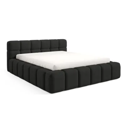 Produktbild von Dekori Polsterbett 140x200 NUBO PREMIUM Wolkenbett mit Bettkasten, Boucle Bett – Schwarz (Quelle 100)