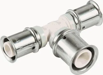 Immagine prodotto di Pressa multitubo pezzo a T ridotto, in PPSU 20x16x20mm