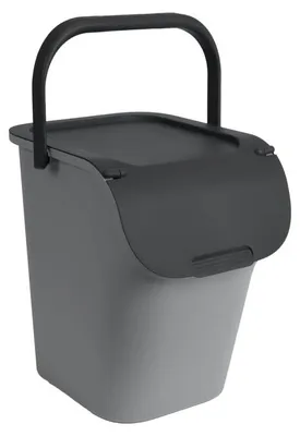 Image de Poubelle de tri 40l gris - Eda - 010612 G.BT/G.A - trihome