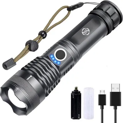 Immagine prodotto di Torcia LED impermeabile a batteria per campeggio e emergenze