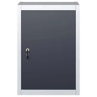 Immagine prodotto di Armadio a Parete Stile Industriale in Metallo Grigio Nero