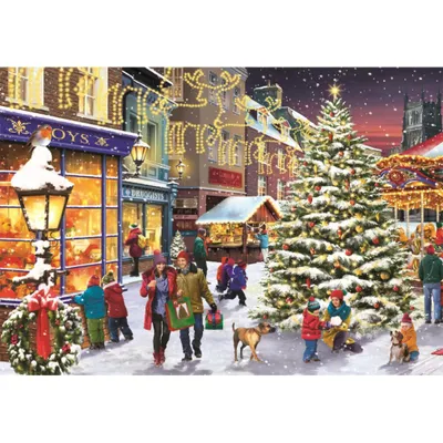 Produktbild von CLEMENTONI Weihnachtsdorf Puzzle 1000 Teile