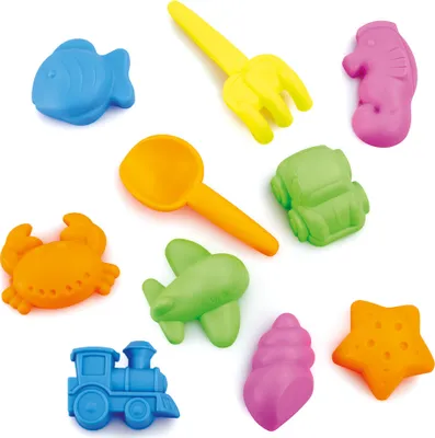Produktbild von Sandspielzeug - Set mit Sandspielzeug, 10 Stück
