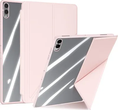 Produktbild von Schutzhülle mit Klappe für Galaxy Tab S11 Ultra, Dux Ducis Magi, Transparent-Rosa