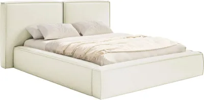 Produktbild von Selsey Tilves – Polsterbett 140x200 mit Bettkasten, Lattenrost, Chenille, creme