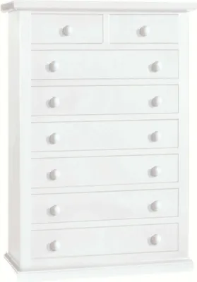 Immagine prodotto di Milani Home - Cassettiera In Legno Massello 87x45x127 - Bianco