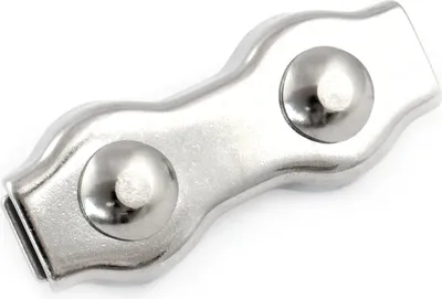 Produktbild von Edelstahl DUPLEX   2mm  100 Stück    Klemme Drahtseilklemme Seilklemme V4A