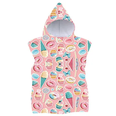 Produktbild von Kinder-Poncho SWEETIE rosa 60x90 cm
