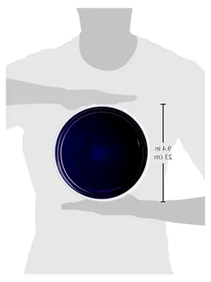 Produktbild von Keramiknapf, 2,3 l/ø 22 cm, creme/blau, 1 Stück